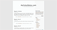 Desktop Screenshot of mycolondetox.com