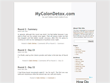 Tablet Screenshot of mycolondetox.com